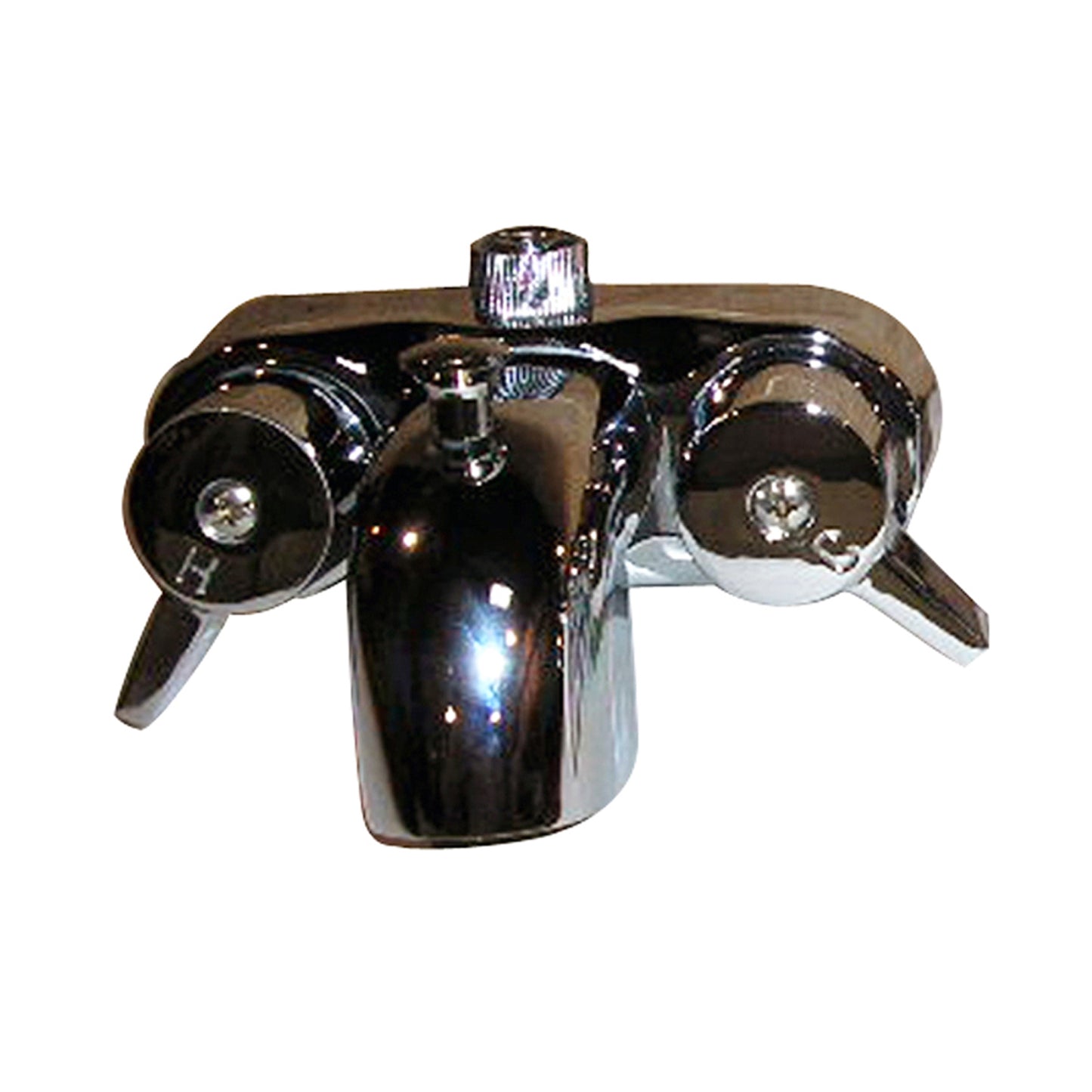 Basic Tub Faucet Kit with Riser, 60" D-Rod, Shower Head, Polished Chrome