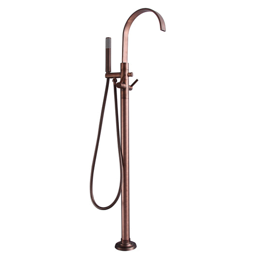 Dixville Freestanding Floor-Mount Tub Faucet with Hand Shower Oil Rubbed Bronze