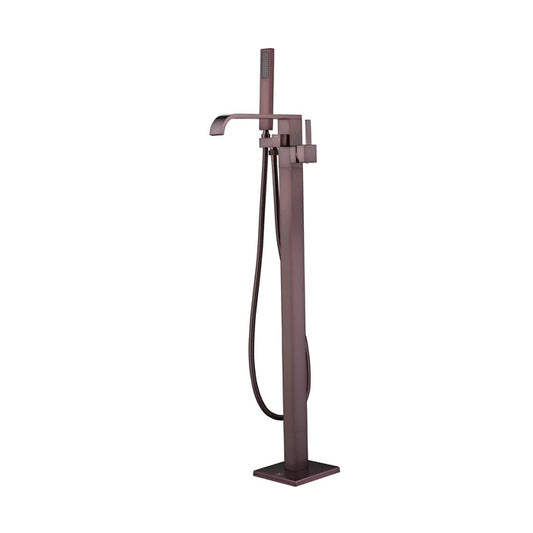 Camari Freestanding Floor-Mount Tub Faucet with Hand Shower Oil Rubbed Bronze