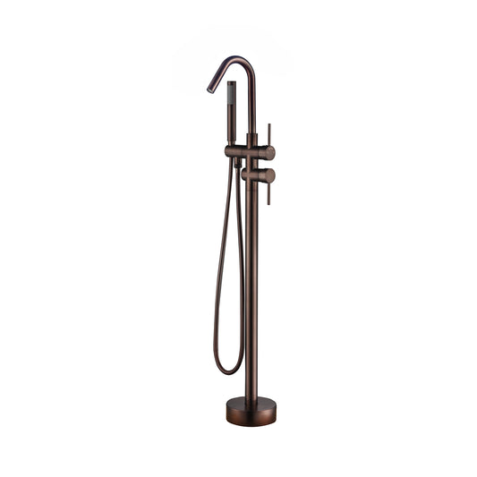 Flynn Freestanding Floor-Mount Tub Faucet with Hand Shower Oil Rubbed Bronze