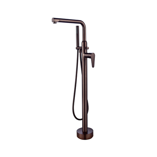 Jansen Freestanding Floor-Mount Tub Faucet with Hand Shower Oil Rubbed Bronze