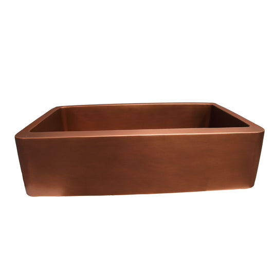 Austin Copper 25" Single Bowl Kitchen Apron Sink
