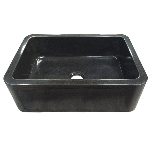 Ankra 33" Polished Granite Single Bowl Apron Kitchen Sink