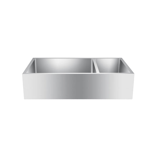Deverell 36" Stainless Steel 70/30 Double Bowl Apron Sink