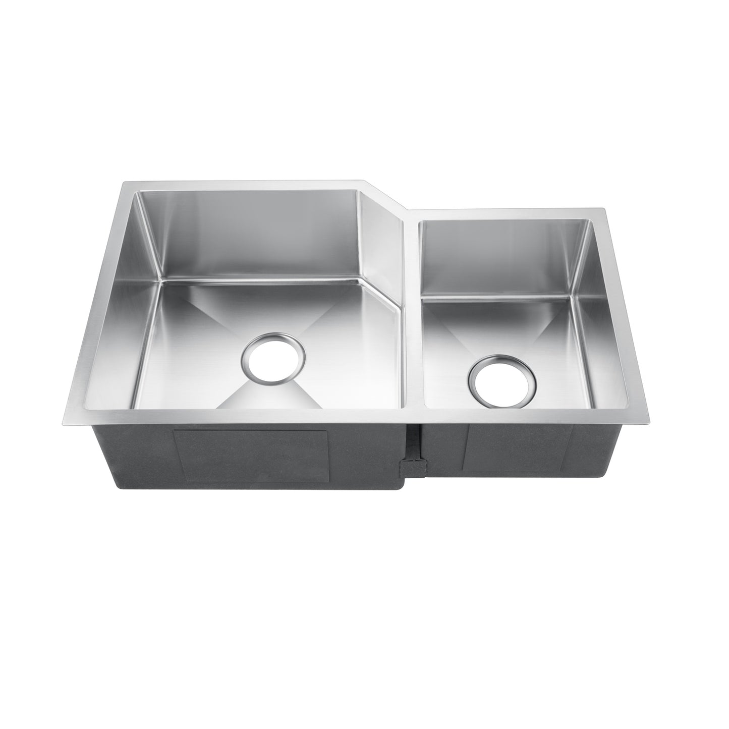 Laguna 33" Stainless Steel 70/30 Double Bowl Offset Undermount Sink