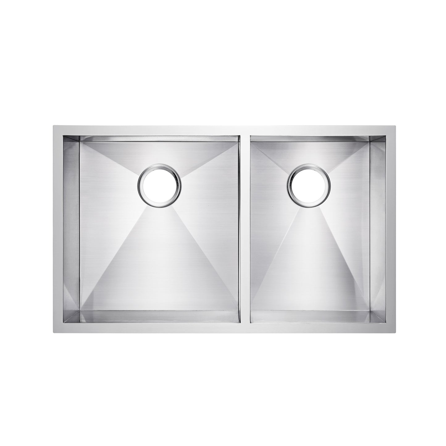 Kelsey 33" Stainless Steel 70/30 Double Bowl Undermount Kitchen Sink