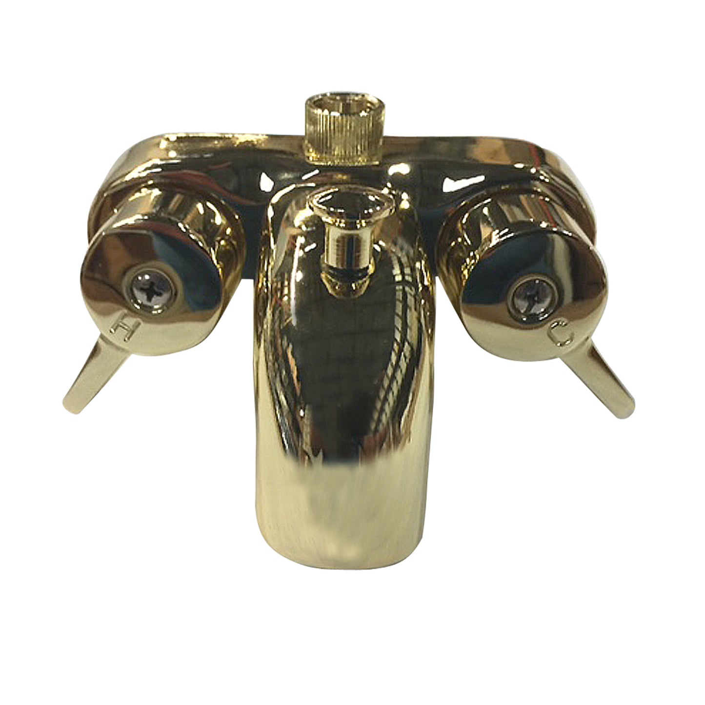 Tub Wall Mount Diverter Bathcock in Polished Brass