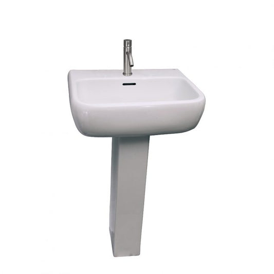 Metropolitan 520 Pedestal Bathroom Sink White for 1-Hole Faucet