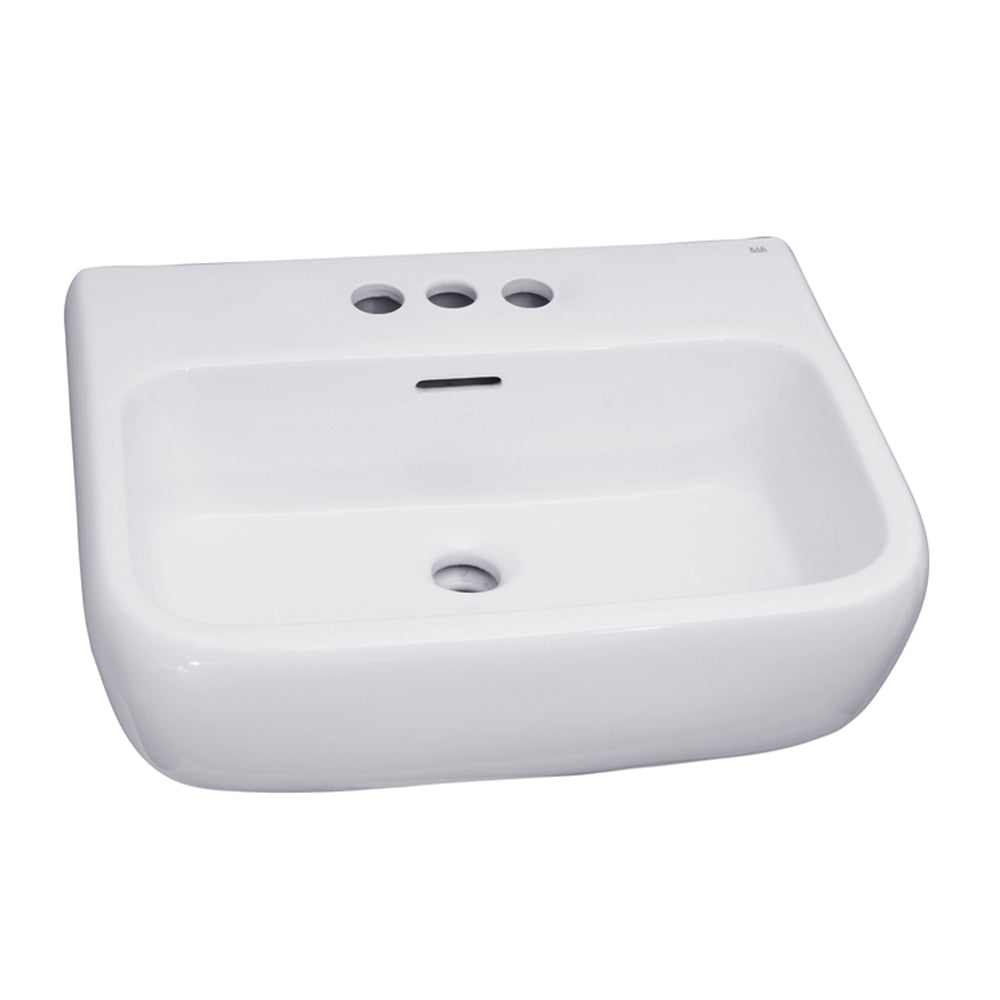 Metropolitan 520 Pedestal Bathroom Sink White for 4" Centerset