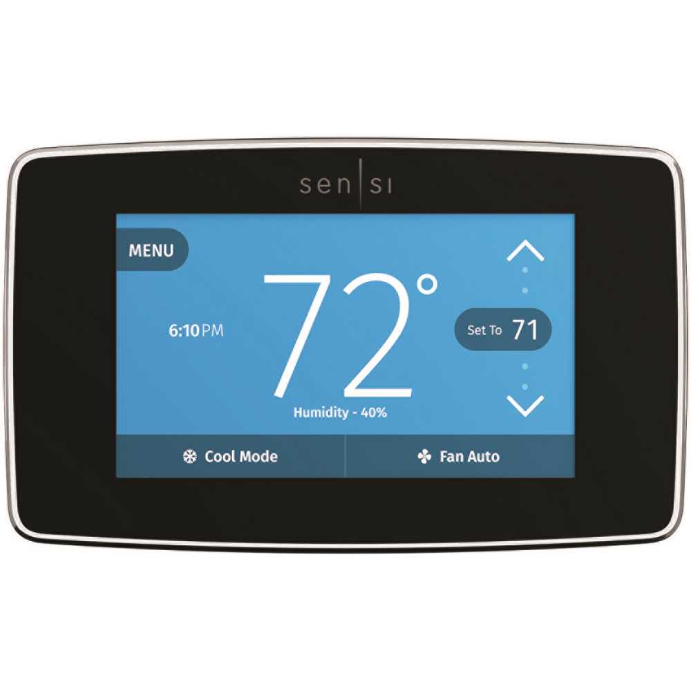 White Rodgers Sensi Touch Wi-Fi 7-Day Programmable Thermostat in Black