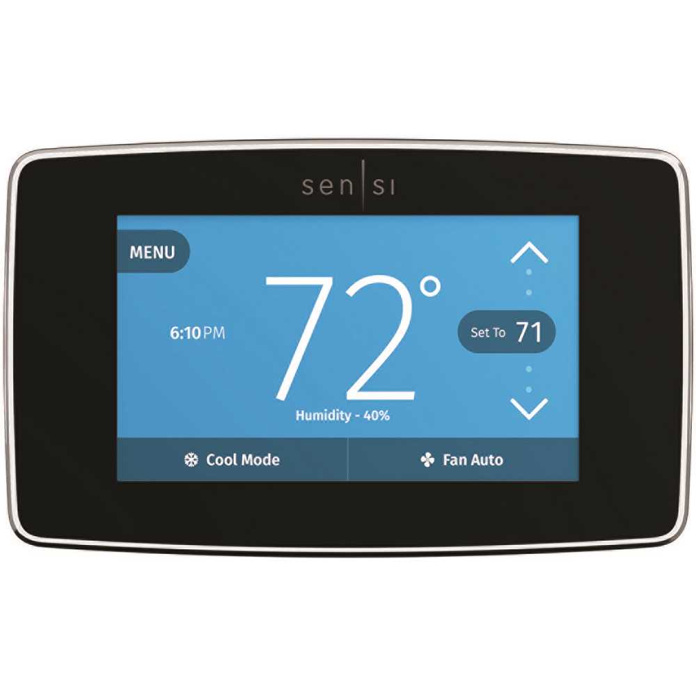 White Rodgers Sensi Touch Wi-Fi 7-Day Programmable Thermostat in Black