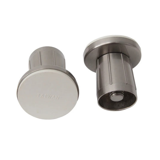Adjustable Shower Rod Flange (Pair) 1" ID Brushed Nickel