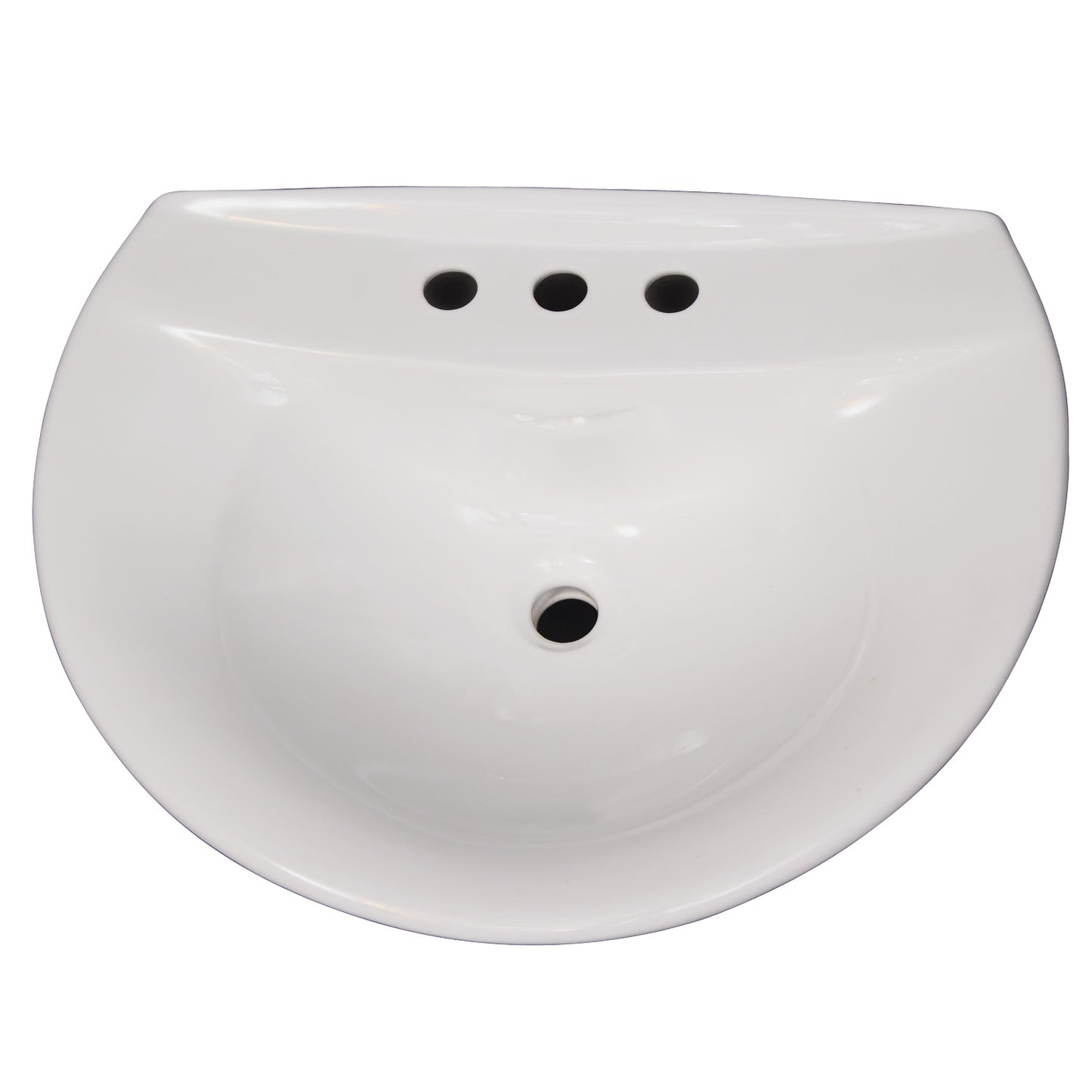 Venice 650 Wall Hung Sink with 4" Centerset White
