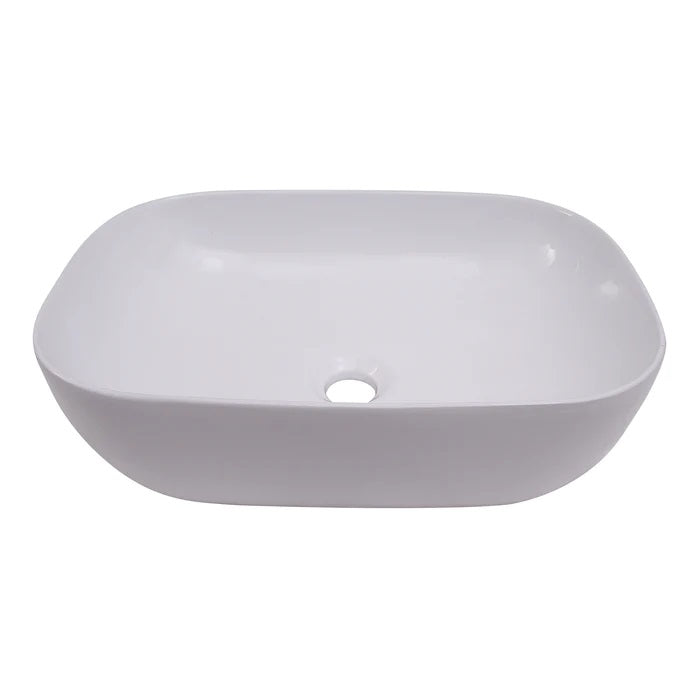 Shasta 18" Rectangle Vessel Basin Sink in White