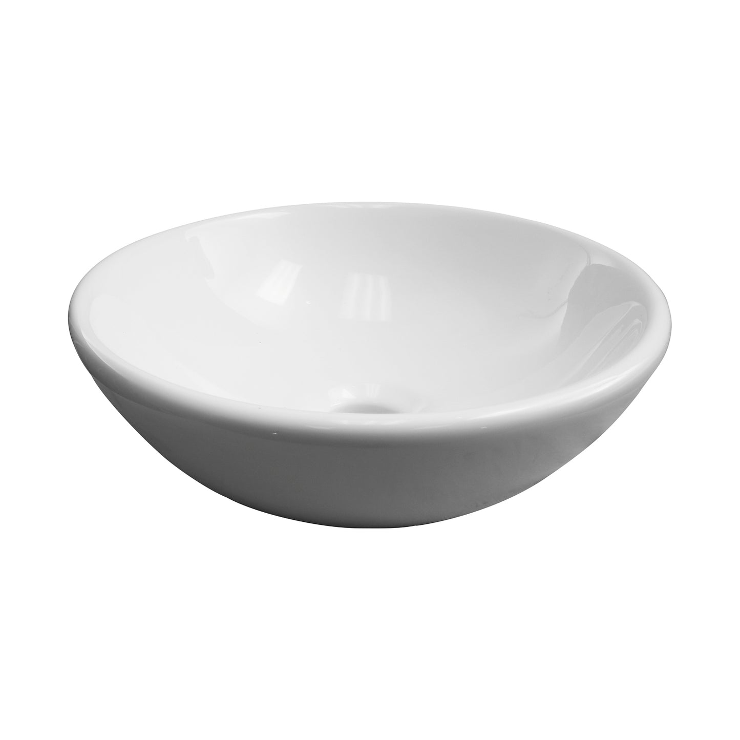 Essie Vessel Basin Sink 11 1/4" Round in White