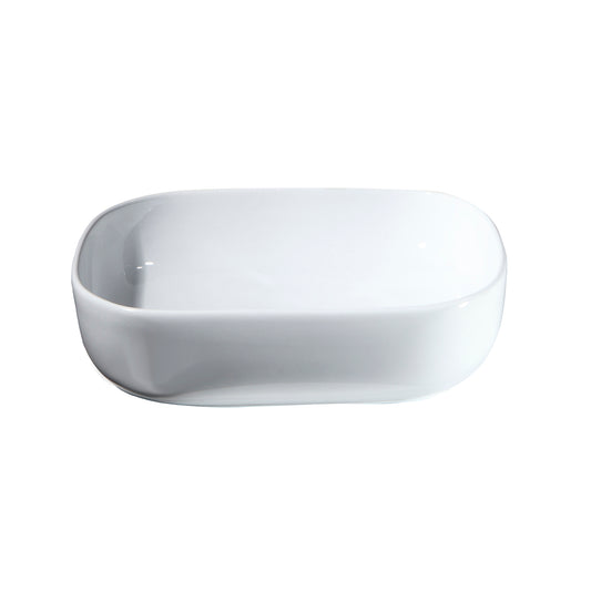 Paulette Vessel Basin Sink 20" x 15" Rectangle in White