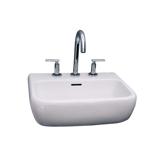 Metropolitan 600 Wall Hung Sink in White for 4" Centerset