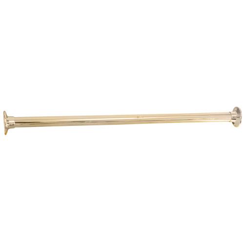 108" Straight Shower Rod in Antique Brass