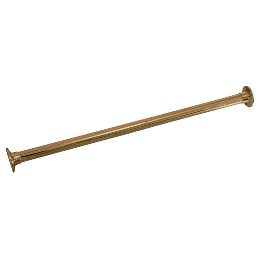 60" Straight Shower Rod in Polished Brass