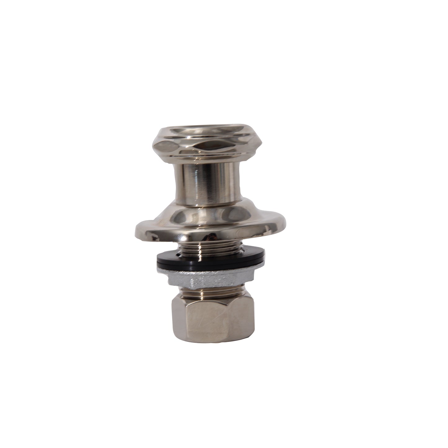 1-3/4" Tub Faucet to Wall 1/2" FIP x 3/4" FIP Coupler Pair Polished Nickel