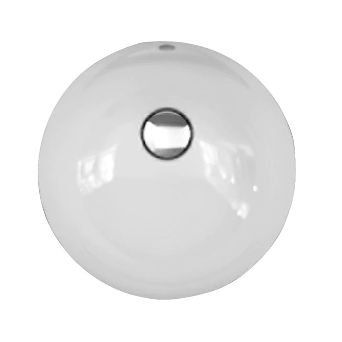 Variant 14" Round Undermount Bathroom Sink in White