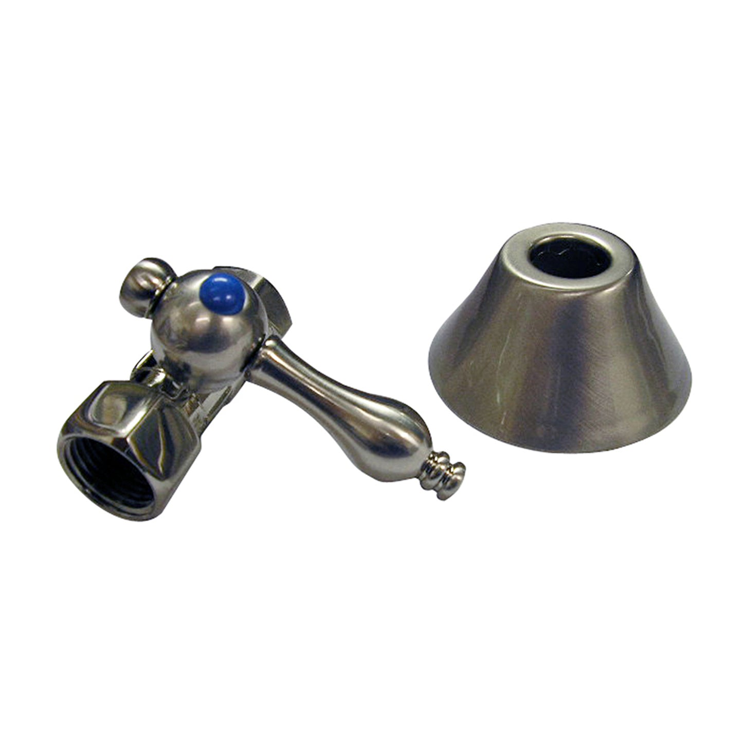 1/4 Turn Tub Supply Line Stop Pair 1/2" Comp x 1/2" IPS Polished Nickel
