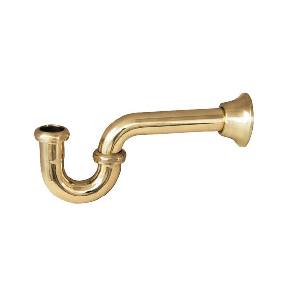 Tubular P Trap 1 1/4" Polished Brass Finish