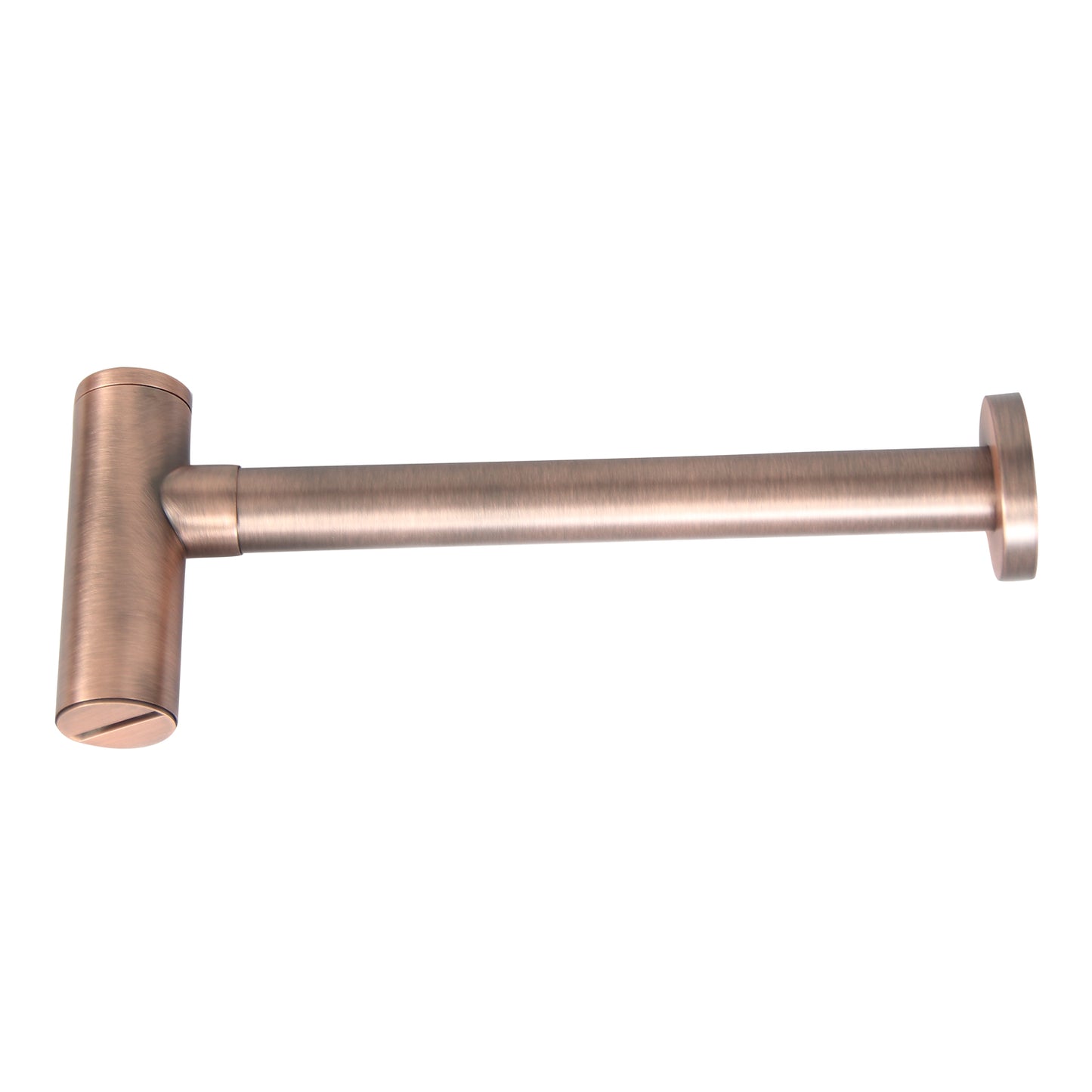 Contemporary Lavatory Trap Antique Copper 1-1/4" with Wall Flange