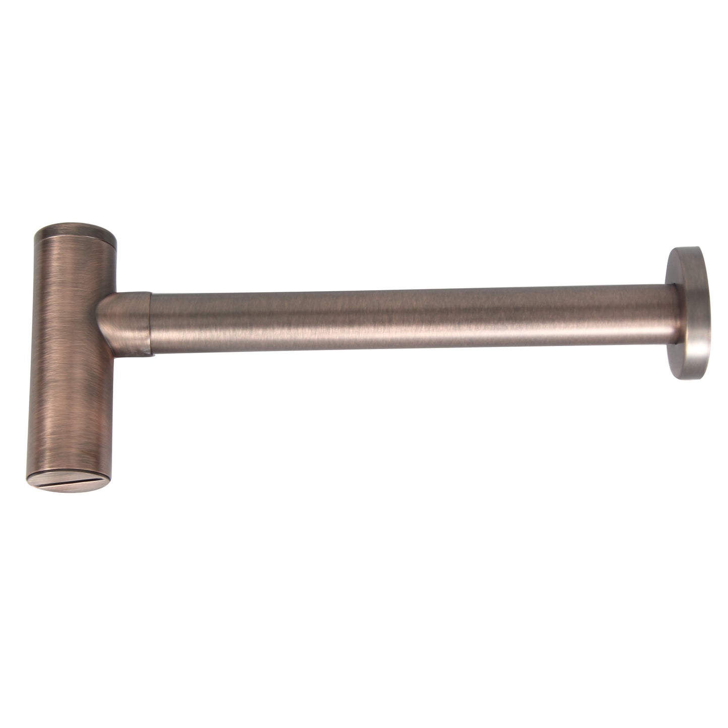 Contemporary Lavatory Trap Oil Rubbed Bronze 1-1/4" with Wall Flange