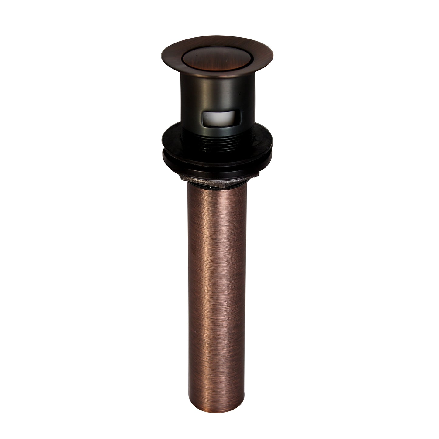 Pop-Up 2-1/8" Bathroom Sink Drain with Overflow Hole in Oil Rubbed Bronze
