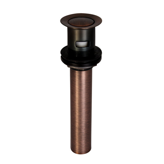 Pop-Up 2-1/8" Bathroom Sink Drain with Overflow Hole in Oil Rubbed Bronze