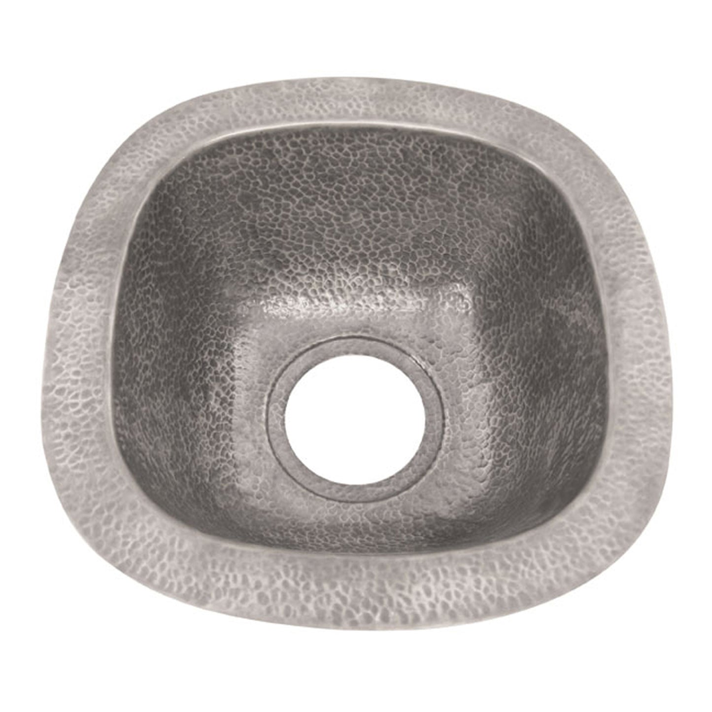 Trent Hammered Pewter 12" Prep or Bar Sink