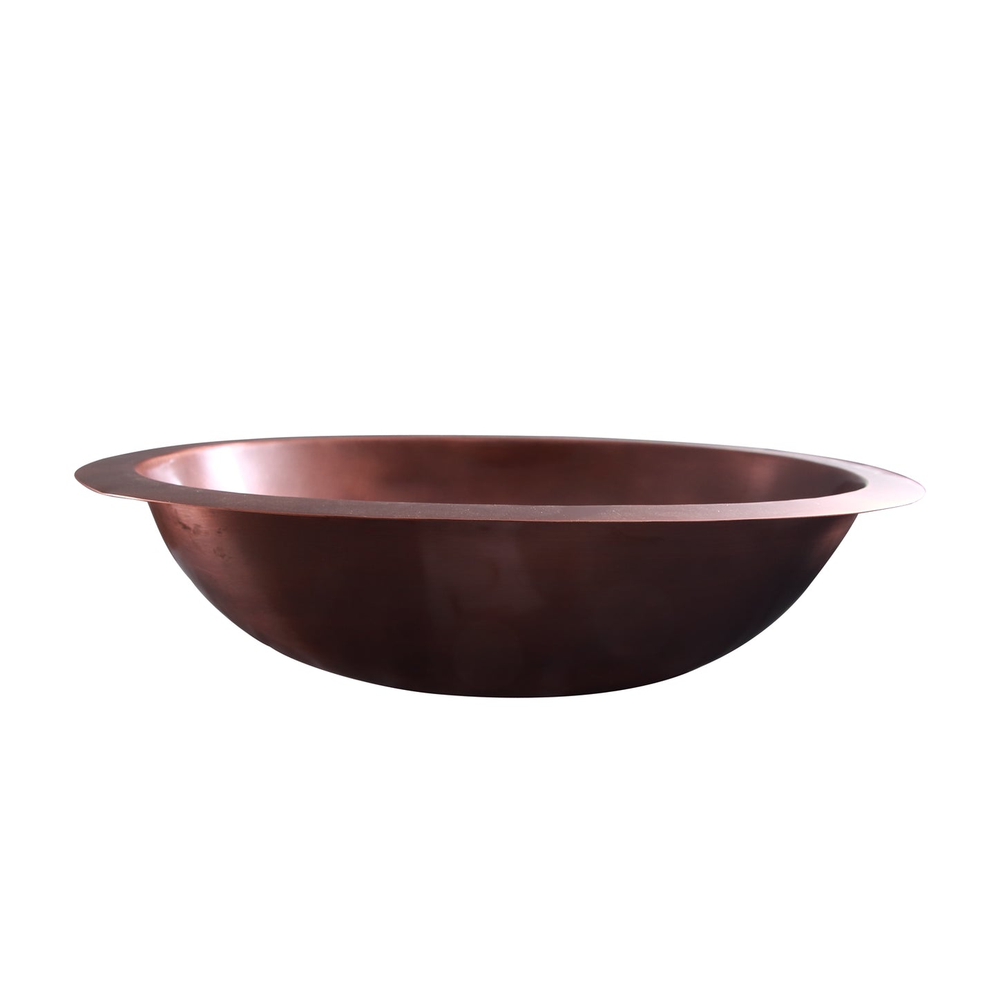 Finn 19" x 15-1/2" Oval Copper Undermount Bathroom Sink