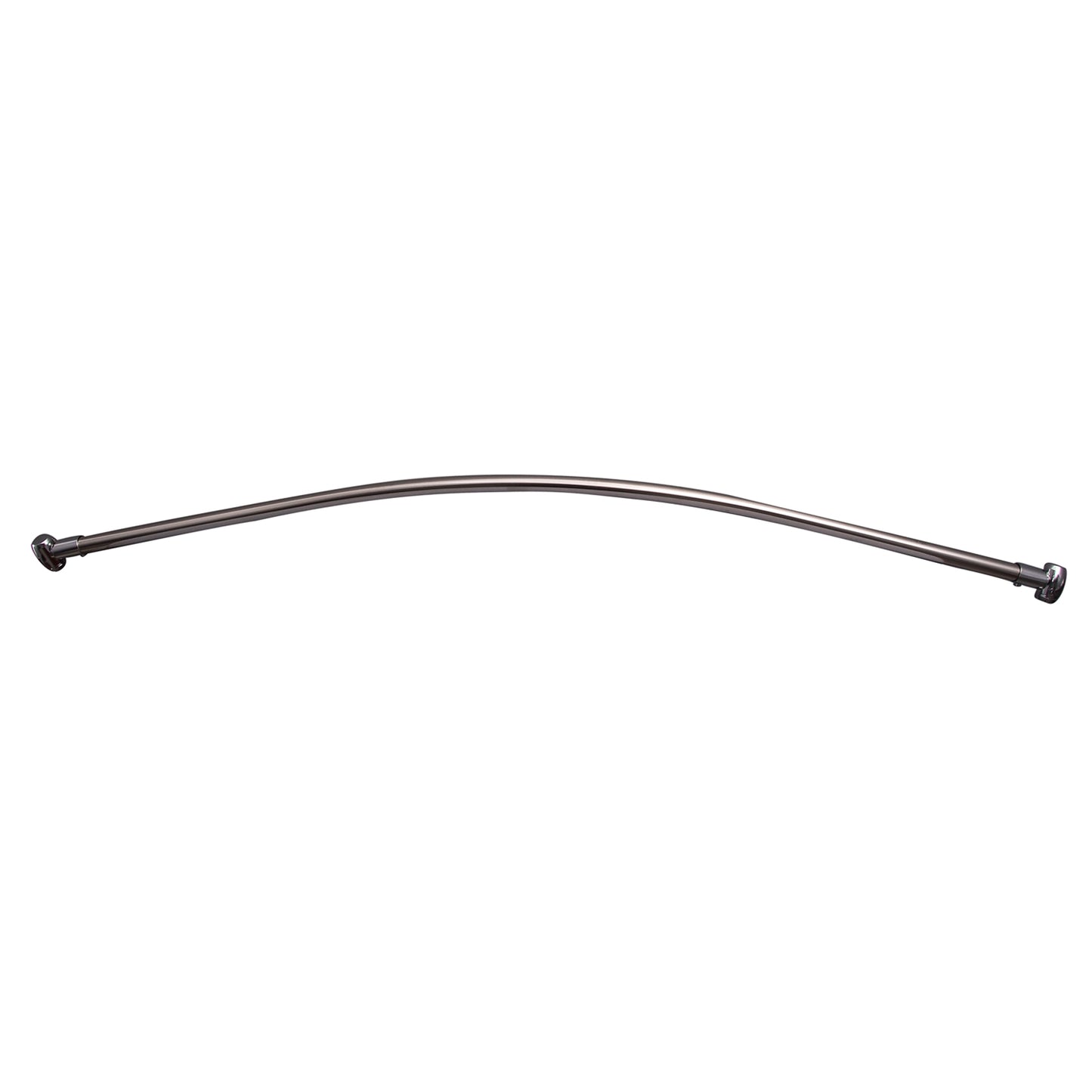 Curved 60" Shower Rod w/Flange in Brushed Nickel