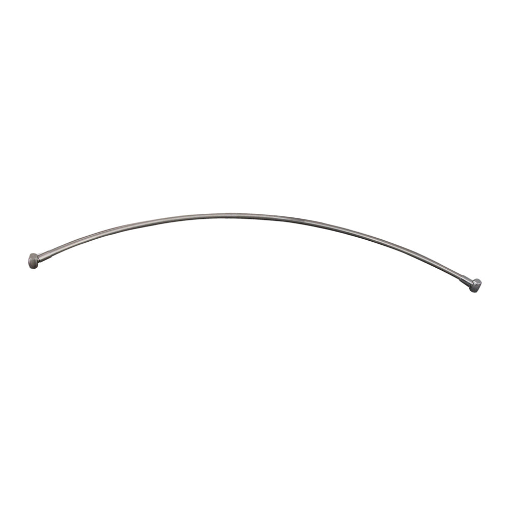 Curved 72" Shower Rod w/Flange in Polished Chrome