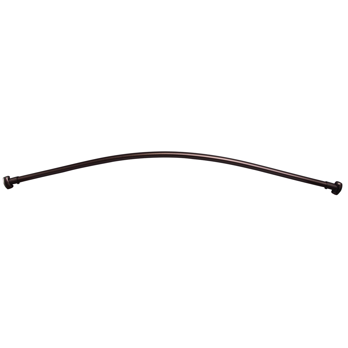 Curved 66" Shower Rod w/Flange in Oil Rubbed Bronze