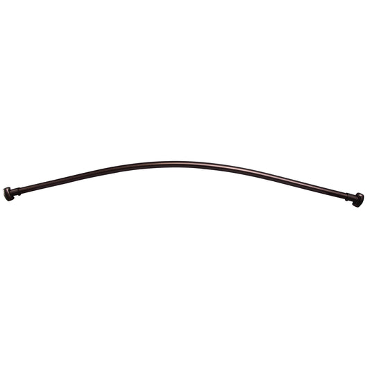 Curved 66" Shower Rod w/Flange in Oil Rubbed Bronze