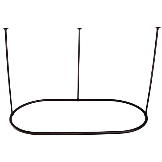 48" x 36" Oval Shower Curtain Ring in Oil Rubbed Bronze