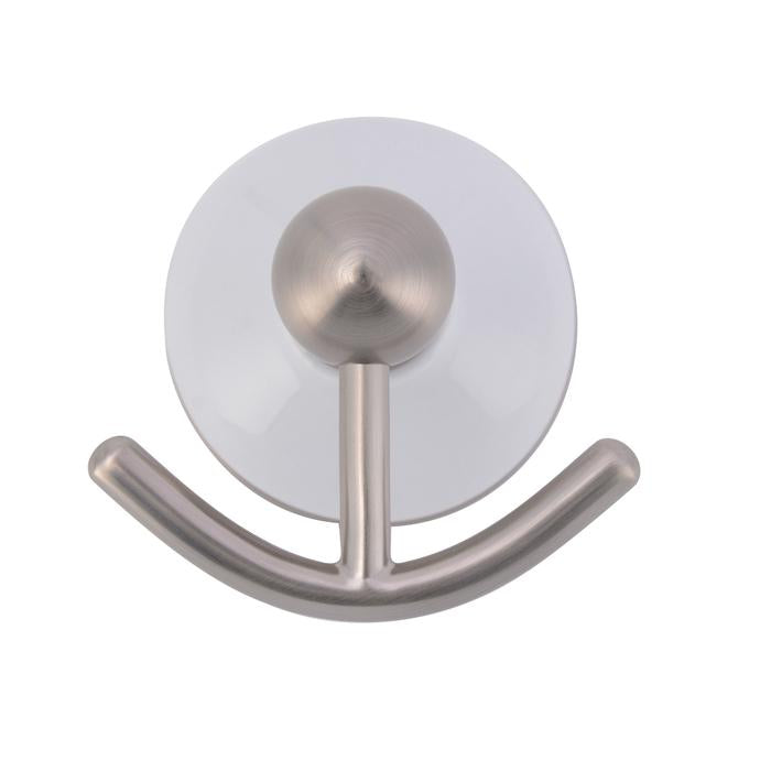Anja Double Robe Hook in Brushed Nickel