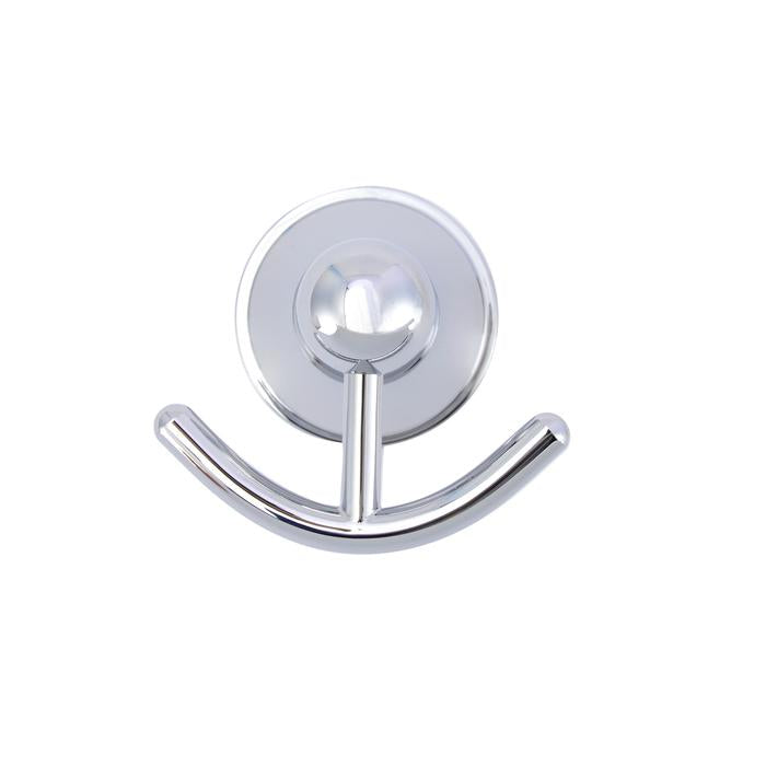Gleason Double Robe Hook in Polished Chrome