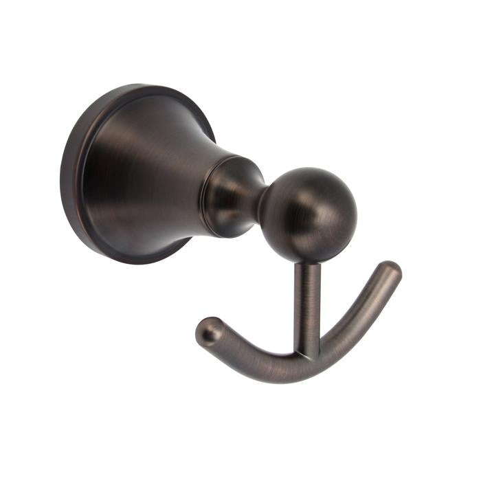Gleason Double Robe Hook in Oil Rubbed Bronze