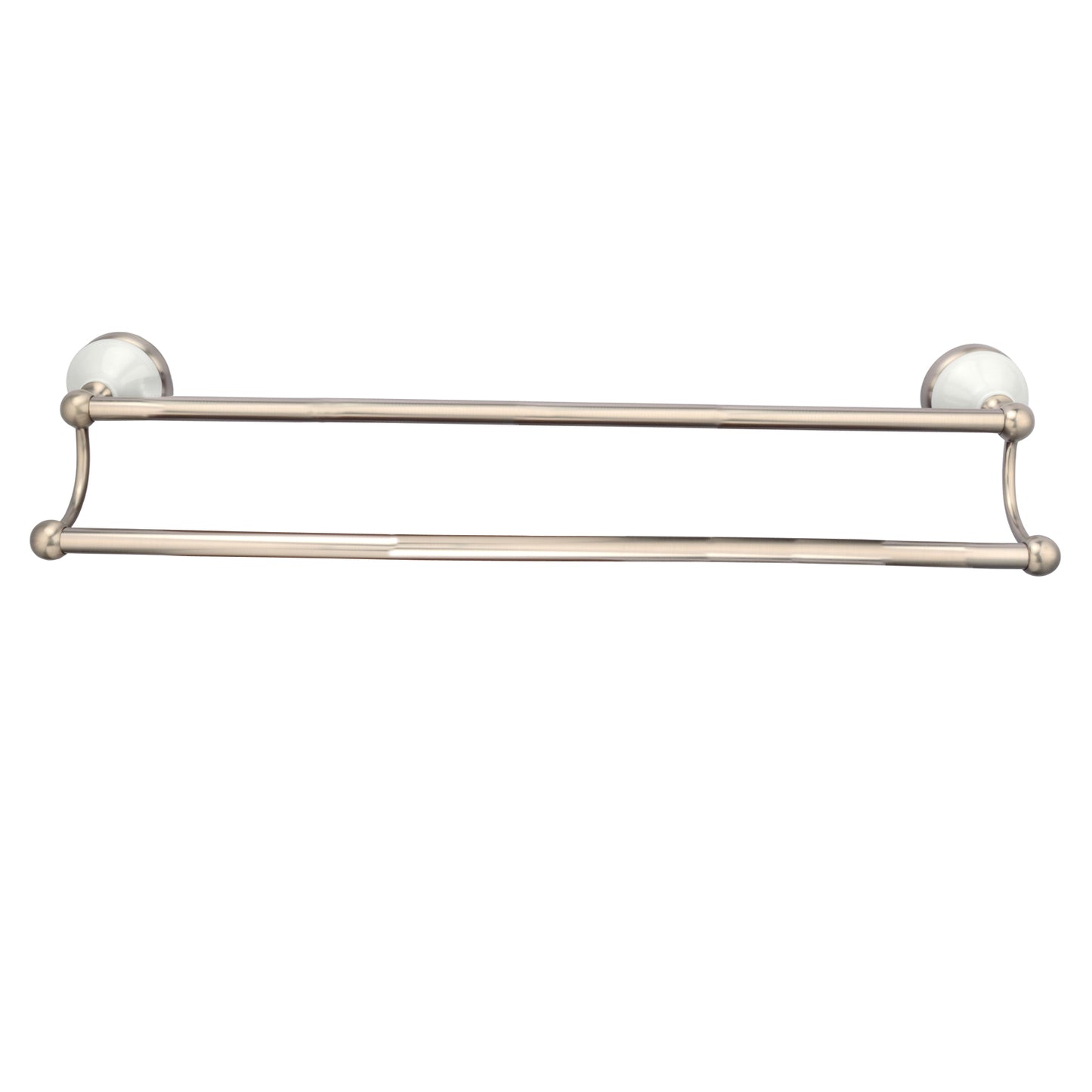 Anja Double Towel Bar 24" Brushed Nickel