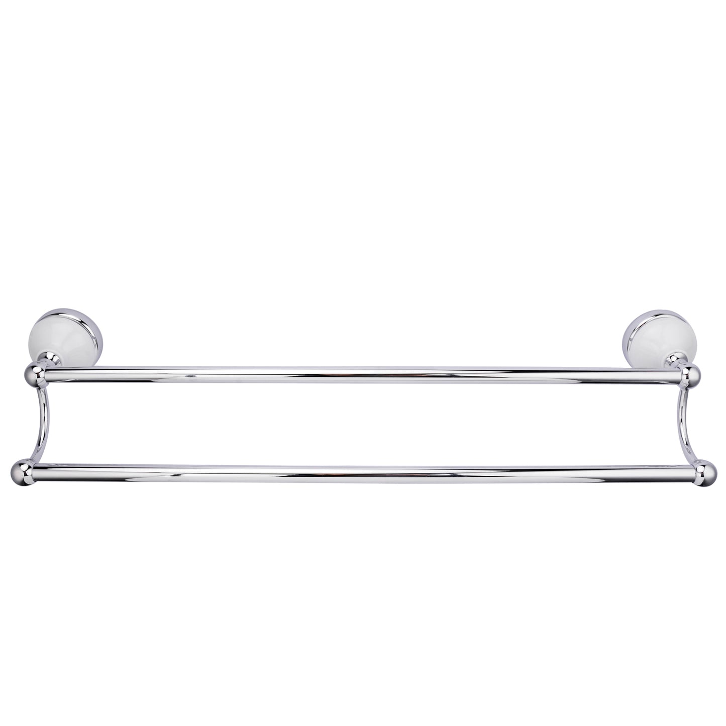 Anja Double Towel Bar 18" Polished Chrome