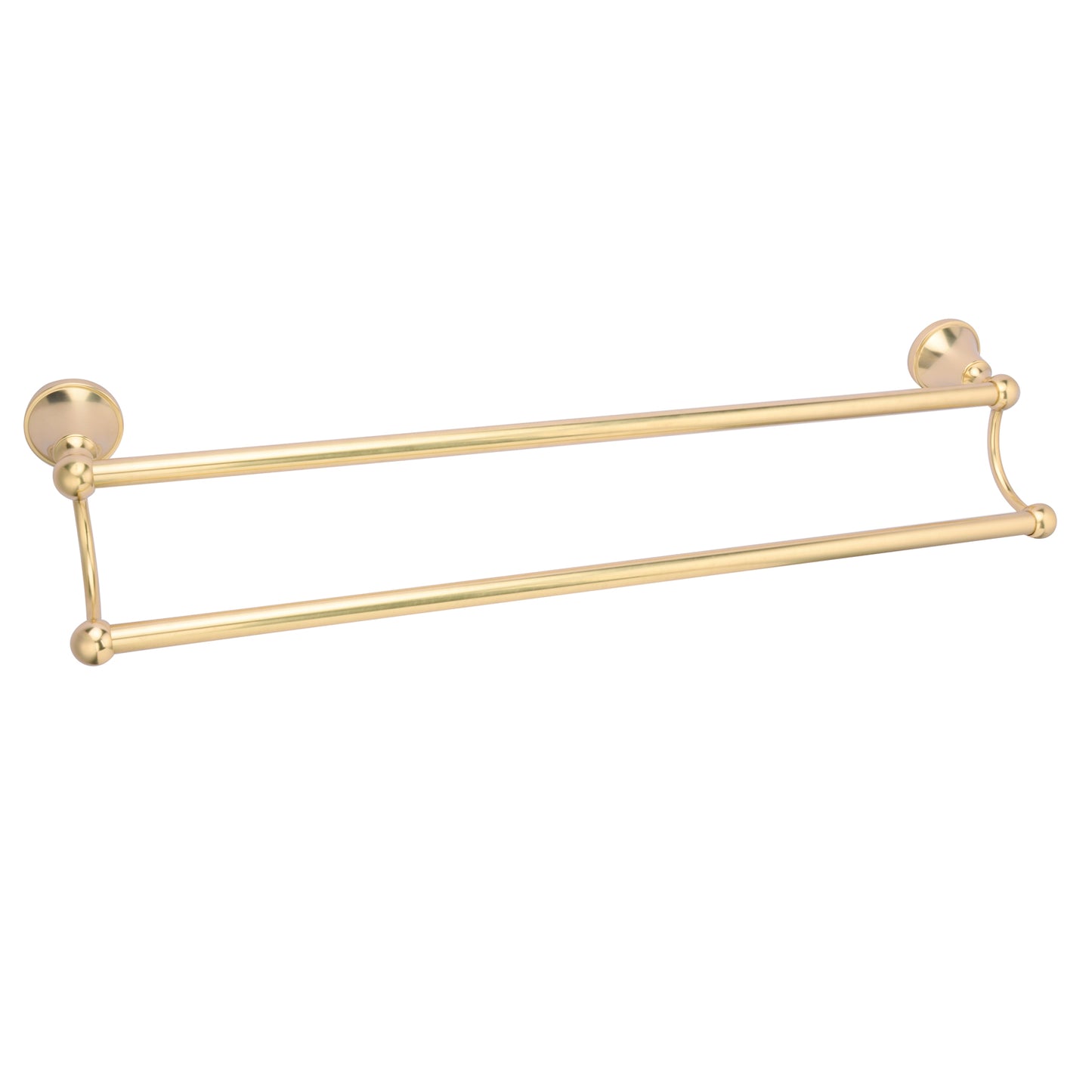 Gleason Double Towel Bar 18" Antique Brass