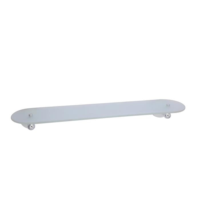 Anja Glass Shelf 24" Polished Chrome Hardware