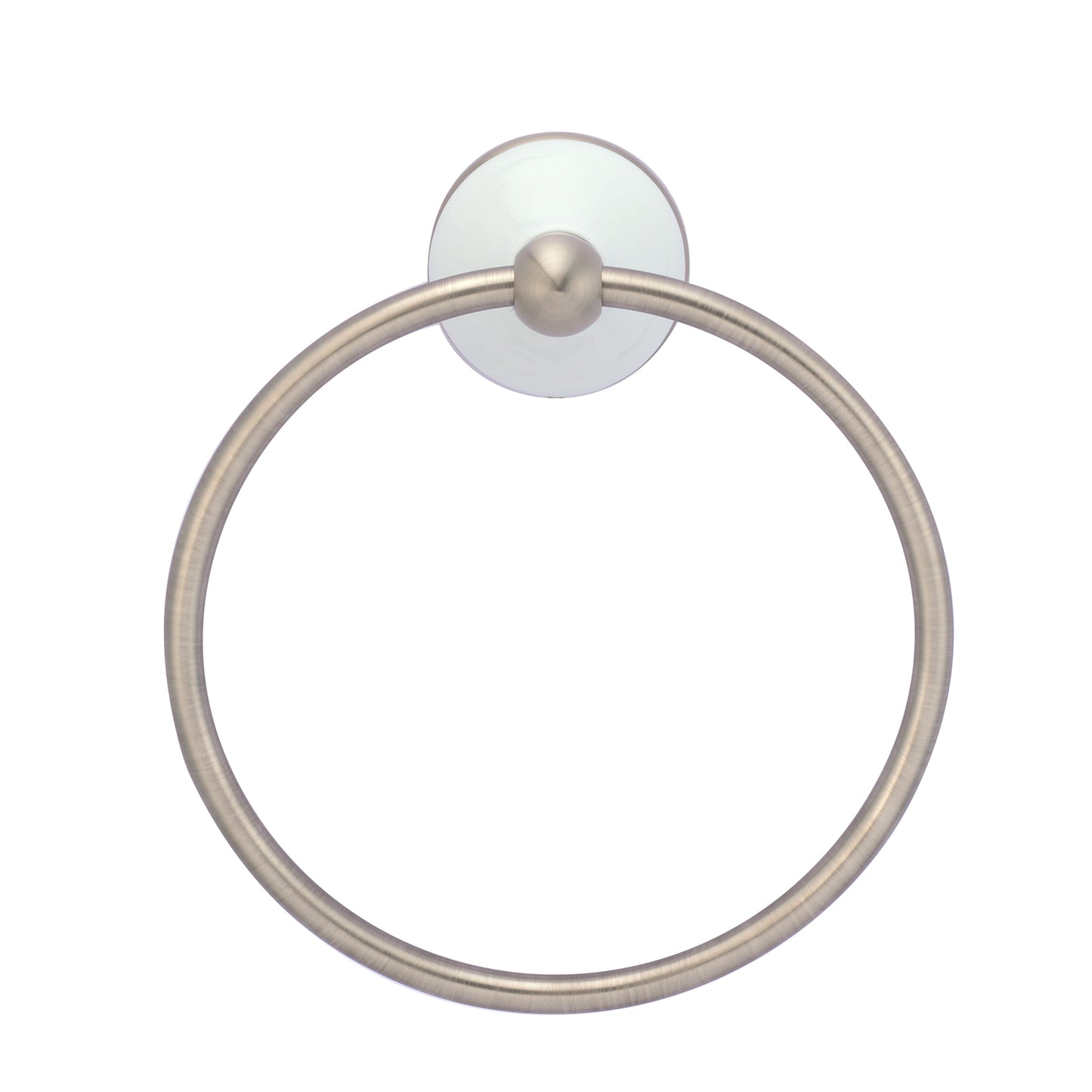 Anja Towel Ring in Brushed Nickel