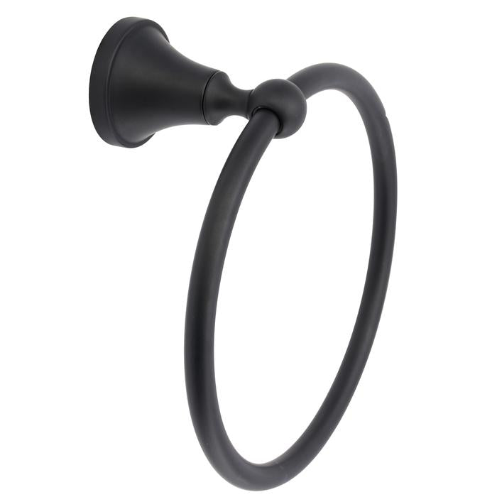 Gleason Towel Ring in Matt Black