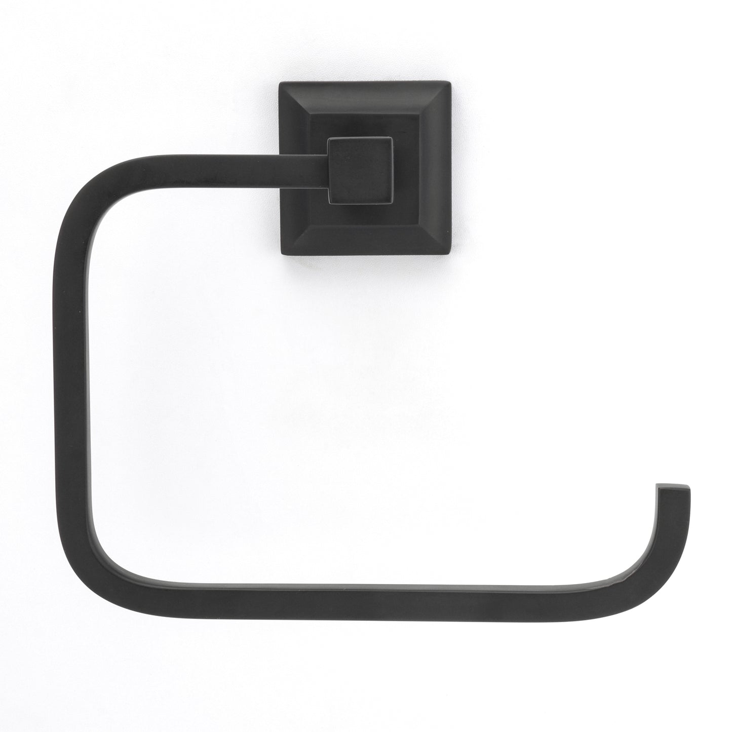 Stanton Towel Ring in Matt Black