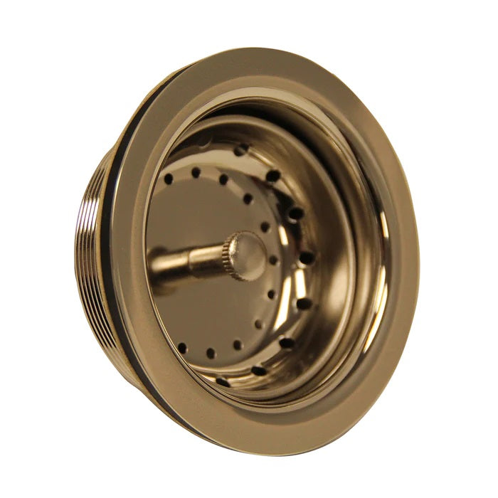 Kitchen Sink Drain Standard 3 1/2" Polished Brass