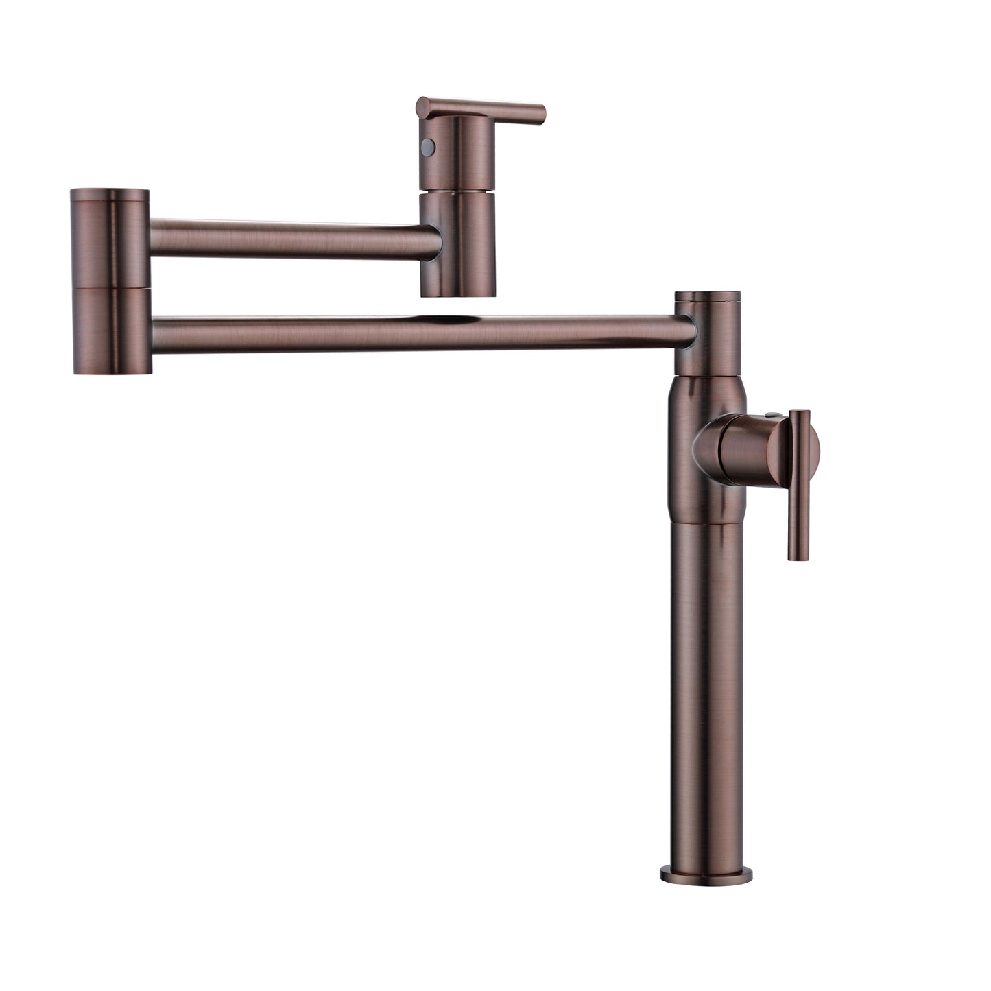 Cadby Dual Handle Deck Mount Pot Filler, Oil Rubbed Bronze